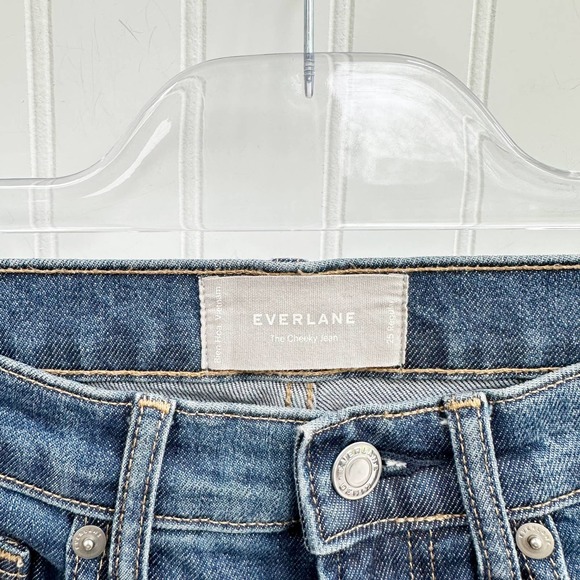 Everlane The Cheeky High Rise Straight Leg Jeans Denim - Picture 2 of 7